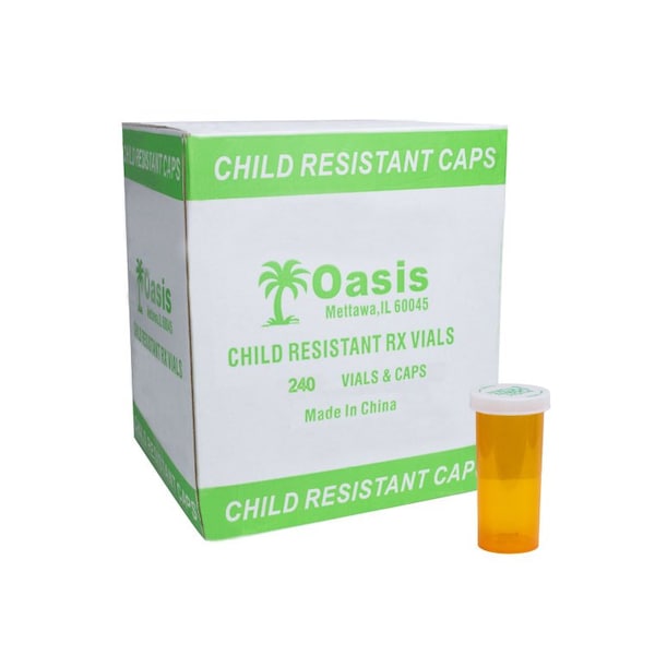 Oasis Amber Prescription Vials, 30 Dram, 270 Per Case 30D - main